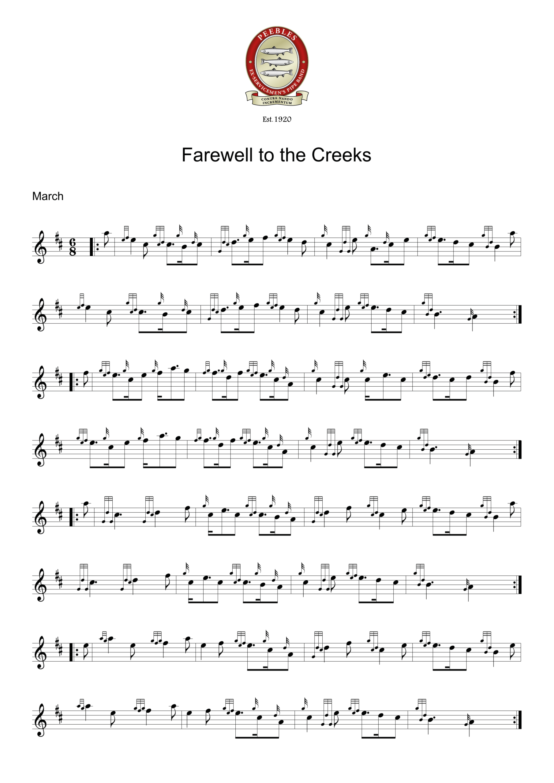 Farewell to the Creeks