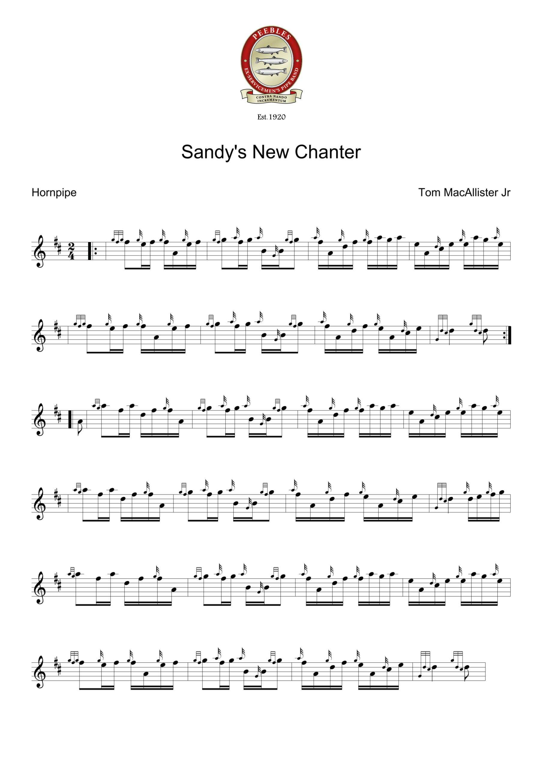 Sandy’s New Chanter